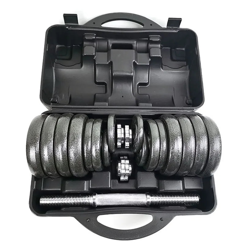 Cast Iron Adjustable Dumbbell Weight Set Barbell Set 20kg  Option for Men/Women Strength Training Equipment Home Gym Fitness