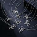 NEWNORTH Custom Name Necklace Stainless Steel Jewelry Waterproof Personalized Custom Letter Pet Dog Name Pendant Necklace Women