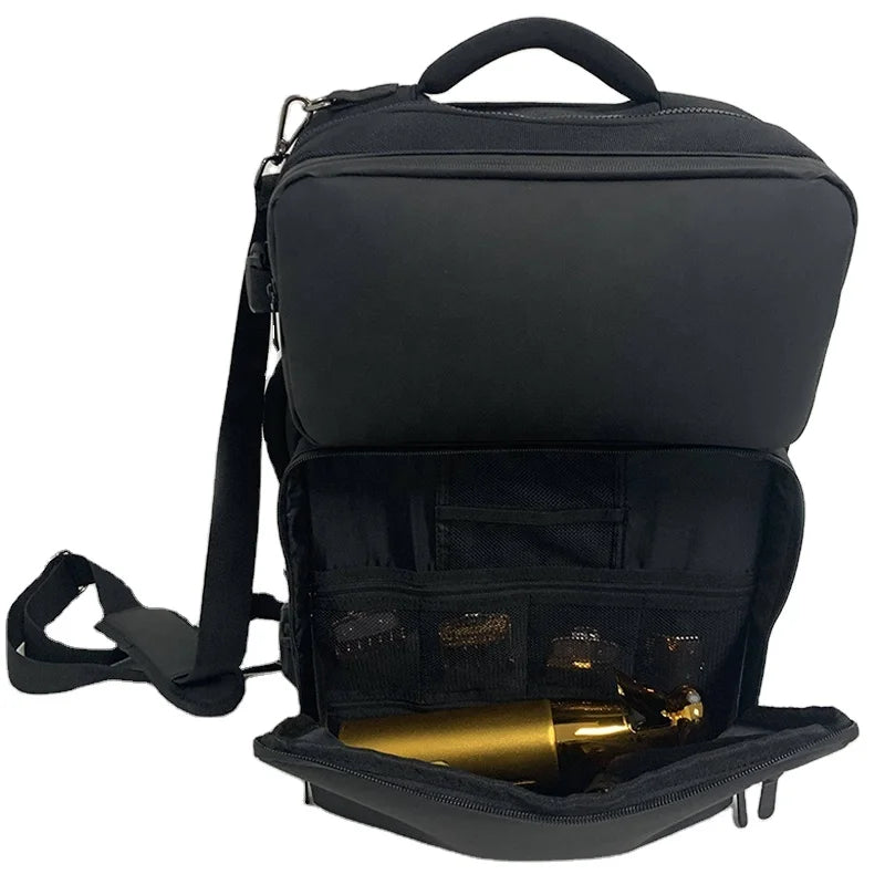 Waterproof Barber Backpack Large Capacity Portable Hairstylist Bag for Travel with Separate Compartments