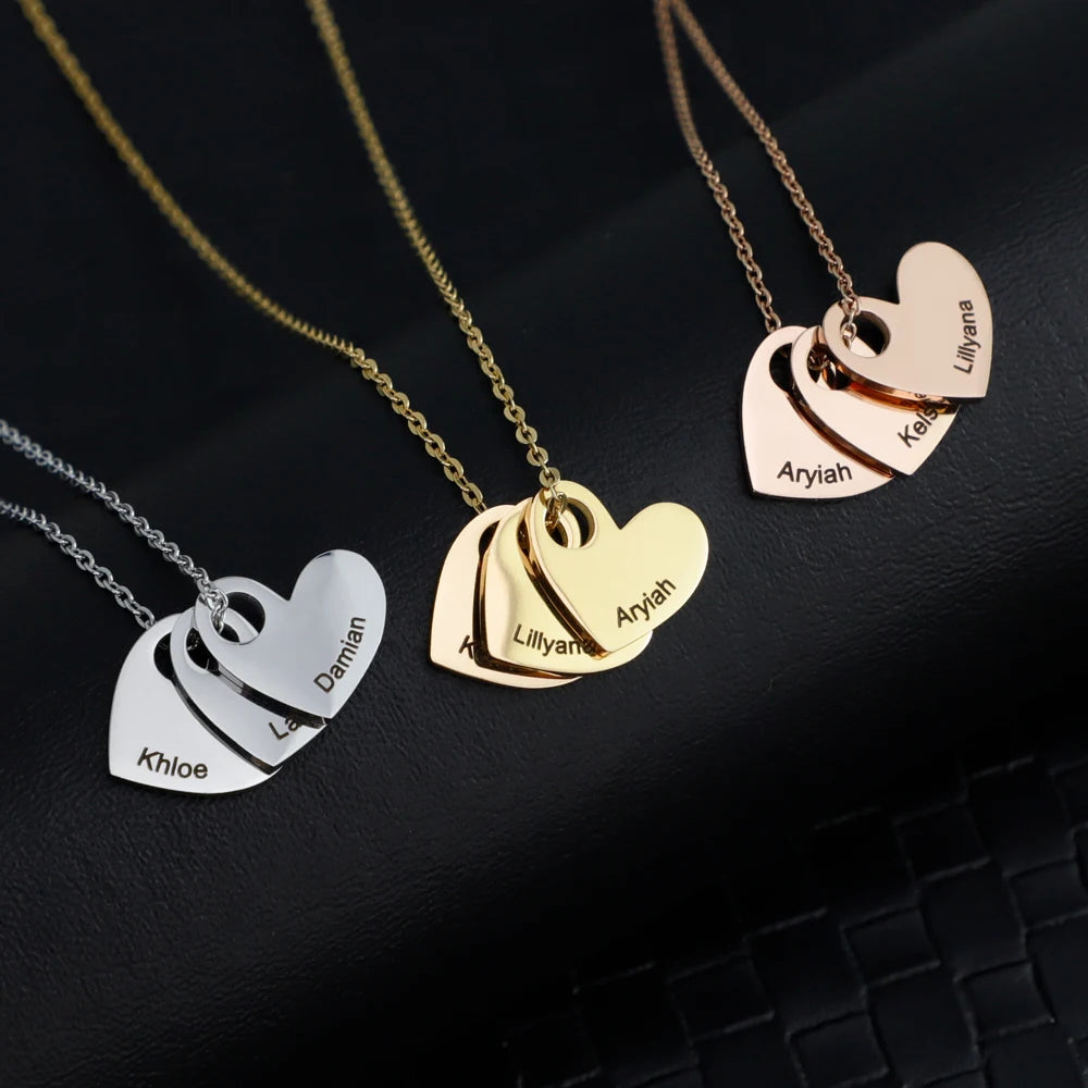 New Trendy Stainless Steel Necklace with Heart Charm Choker Unisex Link Chain Jewelry for Parties Occasions for Girls Women