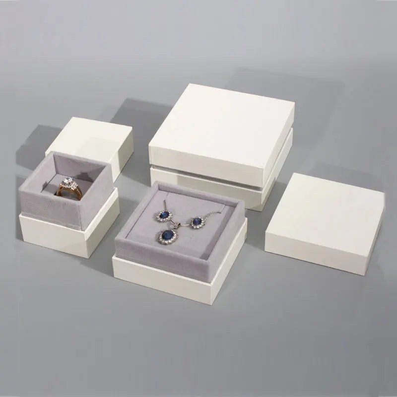 Cheap Price Factory High End Jewelry Boxes China Manufacturers Custom logo Leather Jewelry Packaging Box for Jewelry