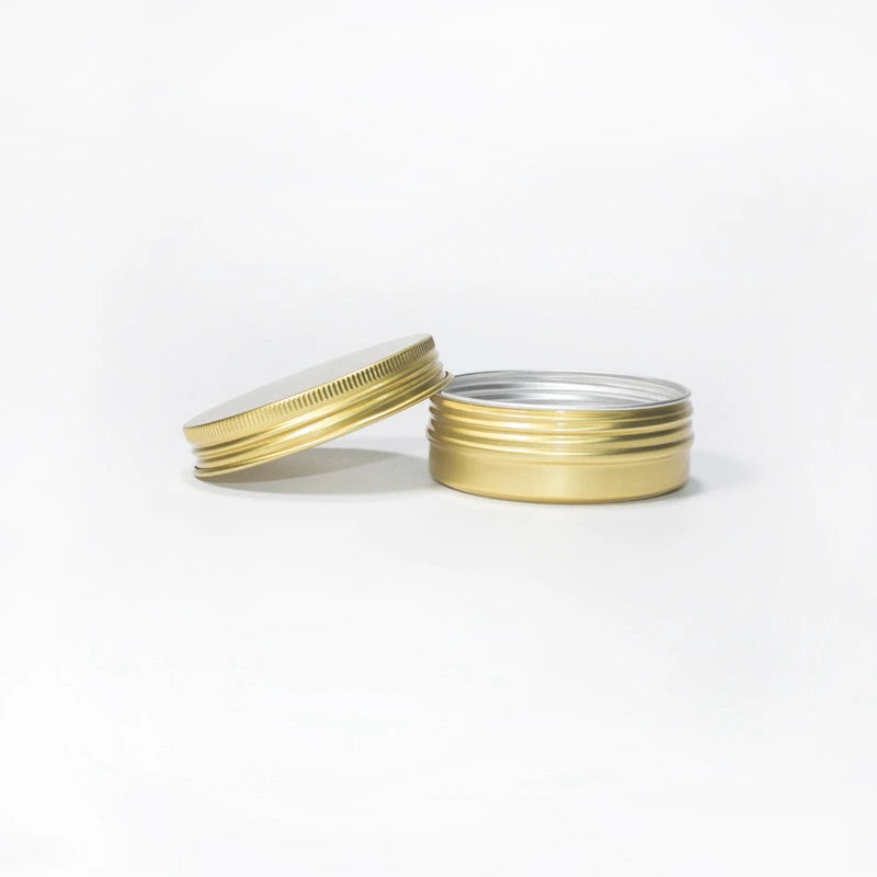 Hot Sale  Ready to Ship 60ml Aluminum Jar with Screw Cover for Candle Cosmetic Packaging