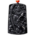 Certified Grade a Natural Ink Jade Jadeite Ink Jade Zhongkui Ice Jade Pendant Pendant Wholesale