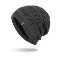 Winter Ski Knit Hat Men Beanie Knitted Winter Slouchy Beanie with Fleece Lining