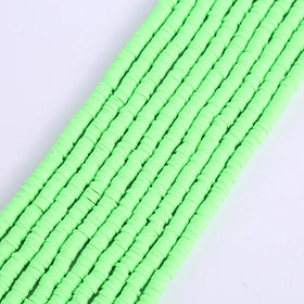 Wholesale 2mm to 8 mm Green Pale Rainbow Colorful Heart Handmade Clay Beads Crafts