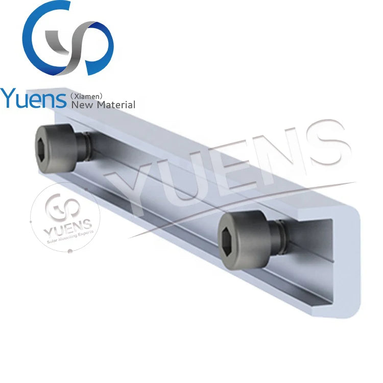 Yuens Solar Panel Mounts Aluminium Profile Splice Kit Roof Rail for Solar