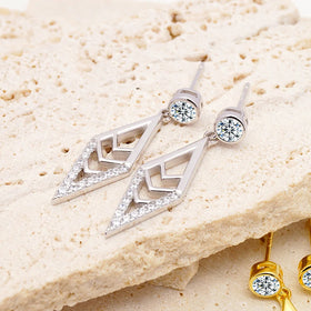 Wholesale Real 925 Sterling Silver Earrings Fashion Earring Designs New Model Earrings for Women