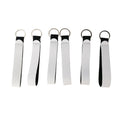 Sublimation Blanks Short Wrist Lanyards Neoprene Self Defense Keychain with Chapstick Holder White Keychain