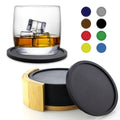 Customized Color Cup Coaster Set Non-slip Silicone Drink Coasters Office Bar Cup Glasses Mug for Tabletop Protection Home Round