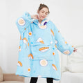 Original Factory Hooded Wearable Sweatshirt Printed Custom Flannel Fleece Sherpa Oversized Blanket Hoodie