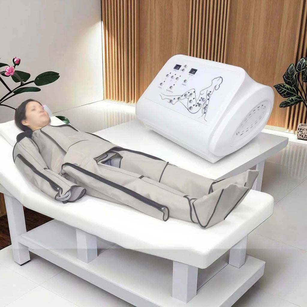 Pressuretherapy Body Slimming Air Pressure Heating Lymphatic Drainage Machine Fat Burning Body Massage Suit