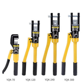 YQK-300 Industrial Grade Steel Terminal Crimper Hydraulic Crimping Tool Plier Punch Range 16-300MM2 Pressure 12 Ton OEM