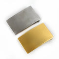 Meetee YK683 33/38mm Men's Custom Suit Jeans Accessories Smooth Flat Stainless Steel Belt Buckle