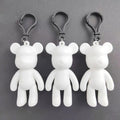 Manufacturers Wholesale Fluid Violence Bear Keychain Diy With Handmade Fluid Bear Resin Crafts