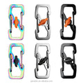 420 Stainless Steel Matte Colorful 36x16x1.5mm Electrophoresis/Titanium Plating Clip for Bag Clothing Accessory Bulk Mini