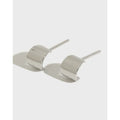 S925 Sterling Silver Personalized Simple Geometric Mini Curved Stud Earrings Fashion Jewelry Earrings for Women
