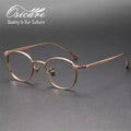Luxury Designer Men Lunette Optique Homme Glasses Men Vintage Eyevan Brand De Vue 999.9 Eyeglasses Titanium Vogue Optical Frames