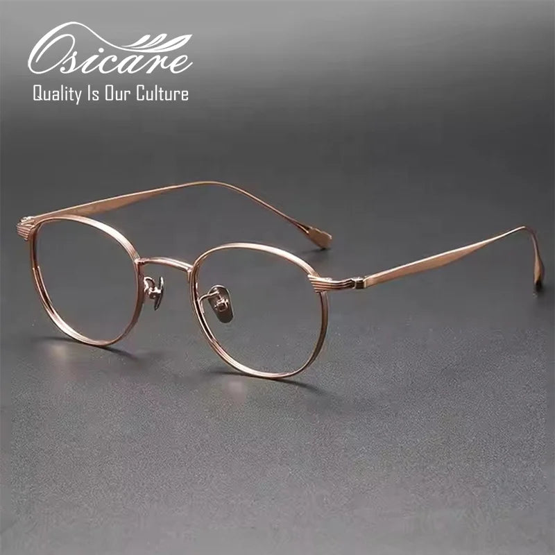 Luxury Designer Men Lunette Optique Homme Glasses Men Vintage Eyevan Brand De Vue 999.9 Eyeglasses Titanium Vogue Optical Frames