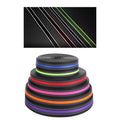 Custom Hi Vis 15 mm 20cm 1 Inches Black Green Blue Red Reflective Knit Nylon PP Webbing Tape Strap for Bag Pet Dog Collar Leash