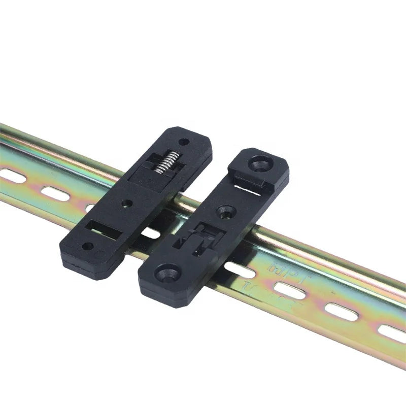 DIN Plastic Guide Rail Buckle Installation Clip SSR Fixed Installation Inch Huaqi Mingtong