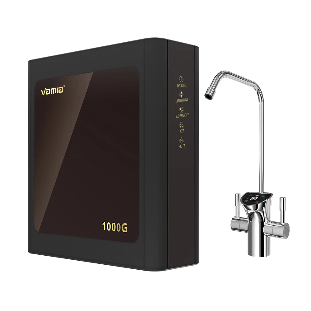 Pure Dispenser Reverse Osmosis Tankless Hotel Use Drinking Water Purifier with Smart Faucet and Self-Cleaning
