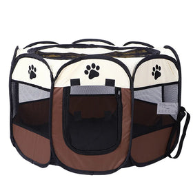 Portable Foldable Dog Playpen Pet Exercise Pen Tents Kennel House Outdoor Pet Tent Bed