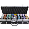 39mm Premium Ept Fireplace Ceramic Chip Piece Clay Cash With Acrylic Box 400 Plaques 500 Casino Poker Chips Set