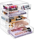 Acrylic Makeup Organizer - Organization and Storage Case for Cosmetics Make up & Jewelry - Big Clear Makeup Organizer