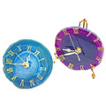 Creative Home Wall Art Luxury Agate Slice Clock Fengshui Handmade Fashion Trend Healing Crystal for Home Decoration