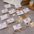 Fashion Women Jewelry Gold Plated Hoop Earrings Set Women Pearl Hoop Earrings Oversize Metal Circle Punk Earring 2021