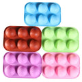 HY 6 Holes DIY Silicone Cake Mold for Chocolate