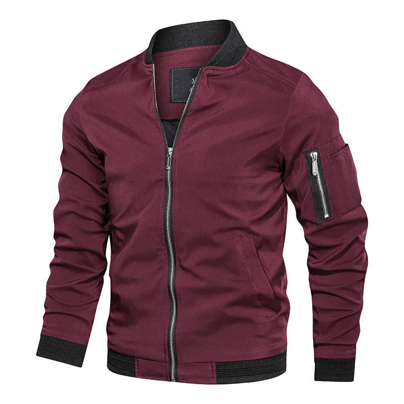 OEM Cheap Wholesale Custom Logo Autumn Men Clothing Casual Zipper Plus Size 5XL 6XL Bomber Jackets Coat