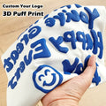 Yinqu Oem Cotton Tee HeavyWeight Camiseta Oversized T Shirt Custom 3D Foam Puff Print Men T-shirt Logo Tshirt for Man