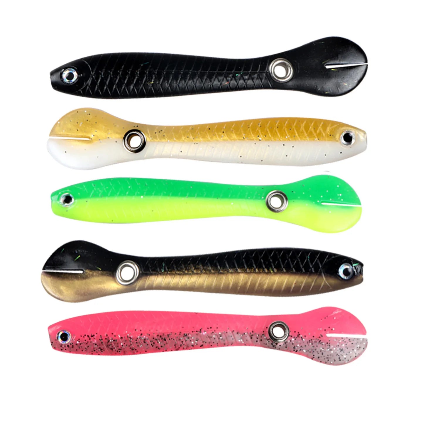 Lure Fishing Bait Realistic Loach Soft Bait Twitching Dying Action for Bass Perch Freshwater Fish Imitation Aggressive Strikes