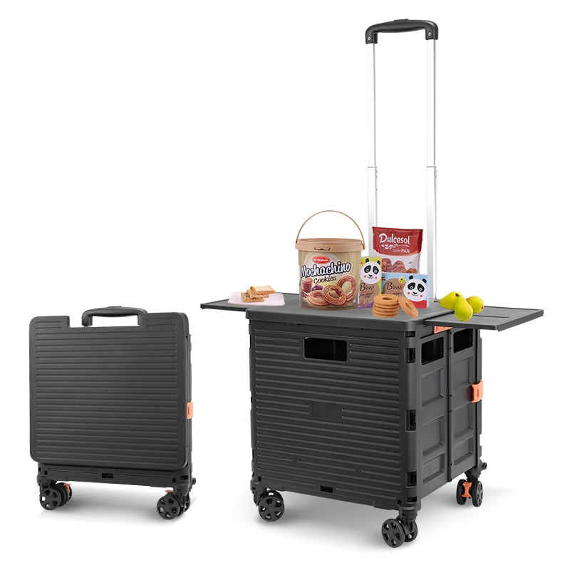Open Mold Customization Cartoon Pattern Carrito De Compras Folding Shopping Hand Cart & Trolley Foldable