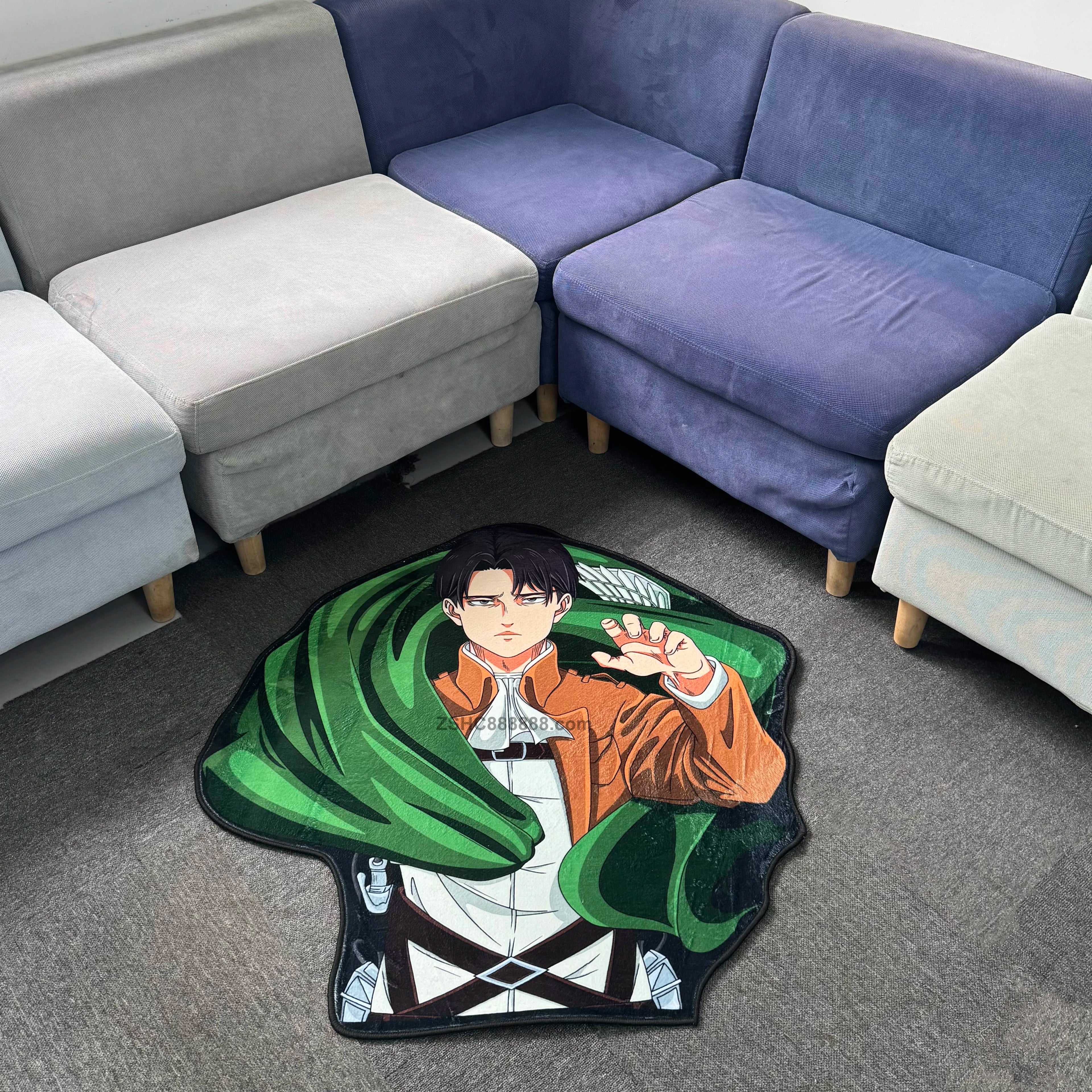 Wholesale Factory Attack on Titan Handmade Rugs Luxury Custom Shape Anti slip Bedroom Living Room Carpets