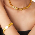 Ilona New Design Style Bracelet Necklace Jewelry Set Fashion Jewelry Luxury 18k Plated Gold Jewelry Sets for Women
