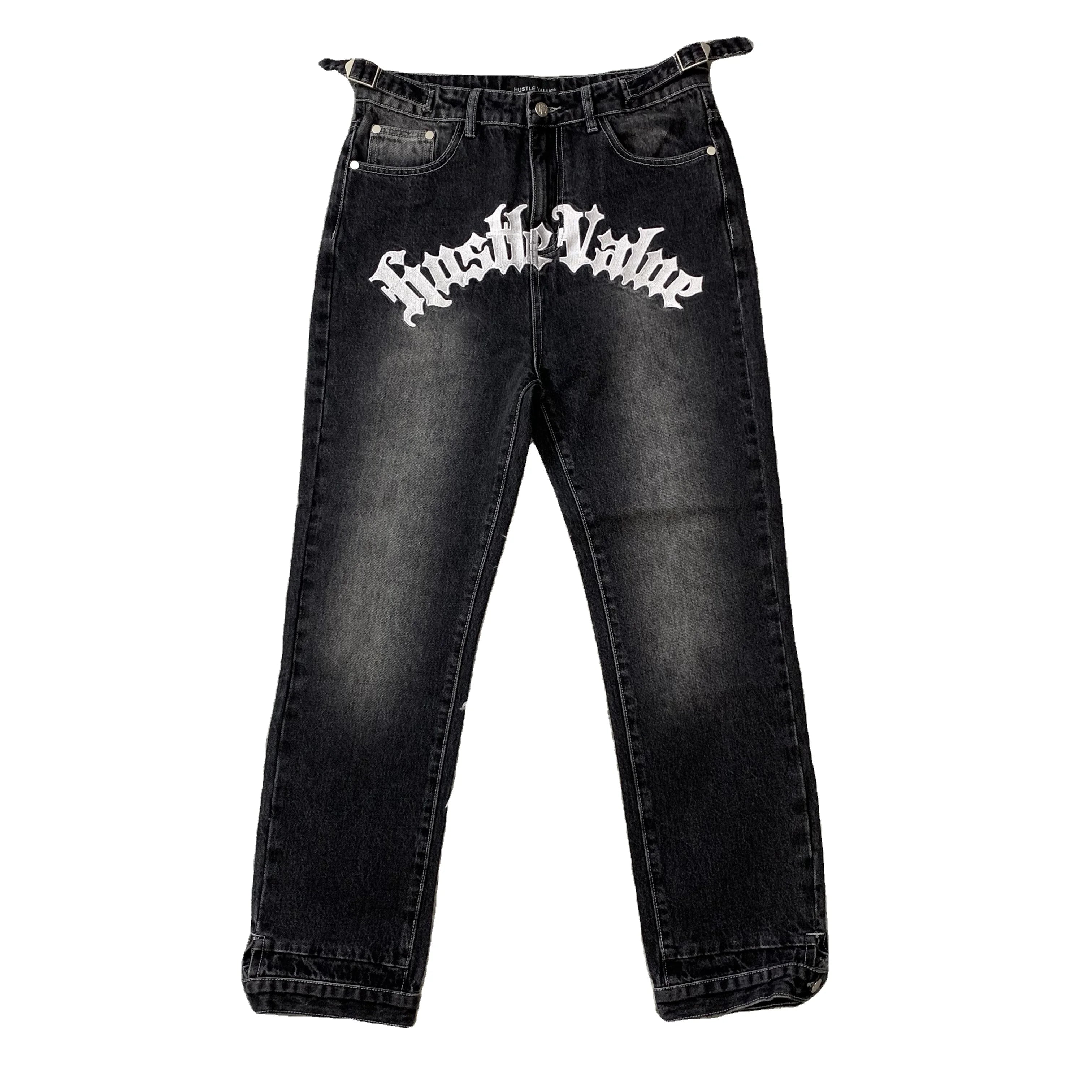 DENIMGUYS 2024 American Youth Popular High Street Casual Loose Vintage Washed Jeans Men