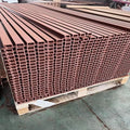 Eco Friendly Decorative Fluted Outdoor Wpc Wall Panel Wood Exterior Wall Cladding Panel