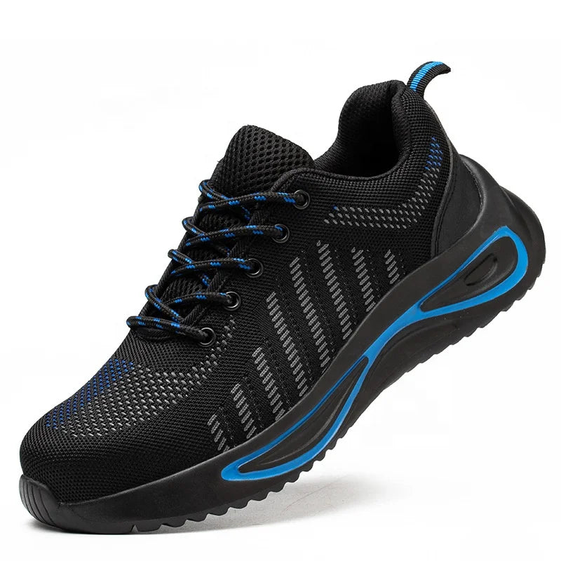Fashionable Work Shoes with Bright Colors Customized Anti-smash Toe Material Anti-puncture Midsole Material