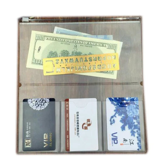 22.5*21cm Standard Clear PVC Zipper File Folder Bag Waterproof Document Pouch Traveler's Card Storage