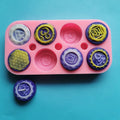 Latest Unique Silicone Mold with Symbols Round Chakras Silicone Diy Candle Making Molds
