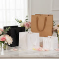 Wholesale Recyclable Square Cardboard Shopping Gift Tote Bag with Cotton Rope Handle and Custom Logo