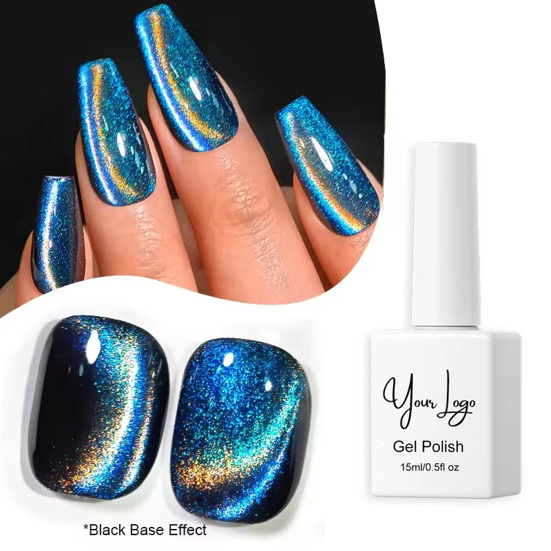 KUDAN New Best-Selling  3D Magnetic Cat Eye Gel Nail Polish - Shiny Polish for DIY Nail Art
