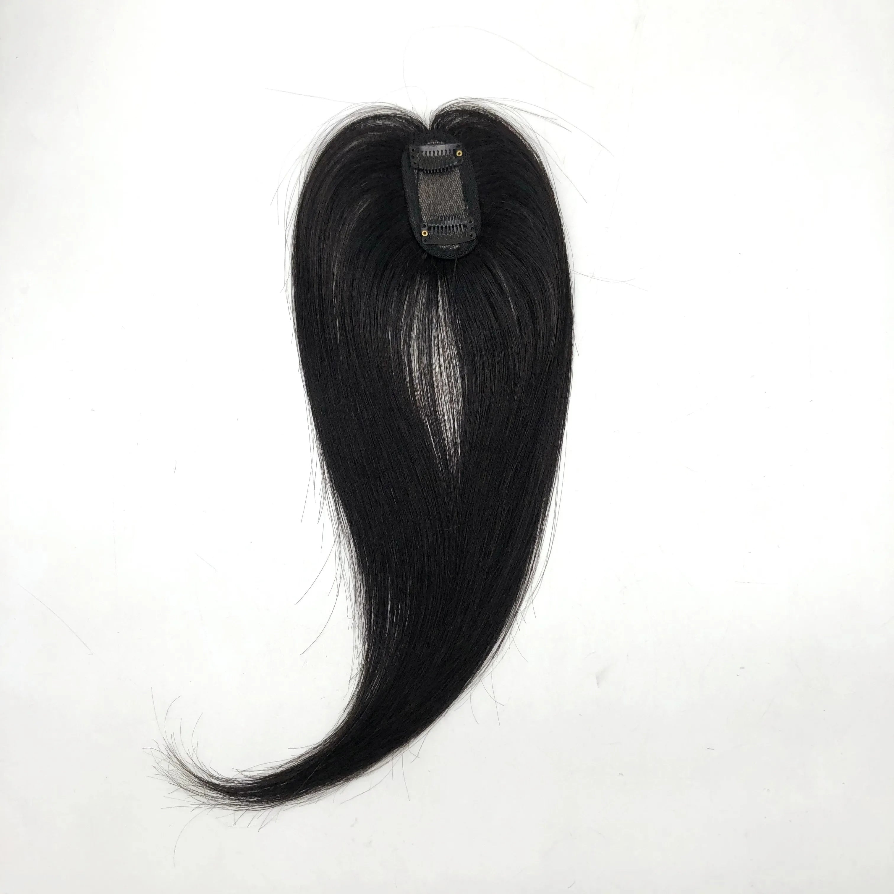 AU Wholesale Natural Looking 100 Real Hair Patch Replacement Machine Weft Women Silk Topper Bang