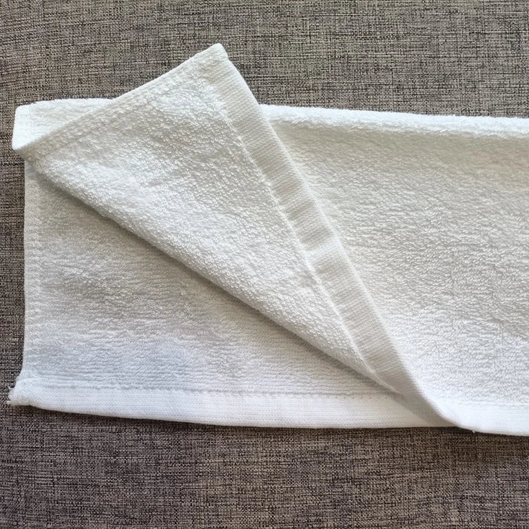 CFL Custom Logo Hotel Spa School Cotton Towels 100% Cotton Terry Face Towel Wash Cloth