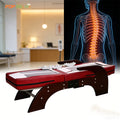 Electric Automatic Infrared Jade Roller Massage Bed Korea Style Spinal Traction Thermal Stone Therapy Table for Back Pain Relief