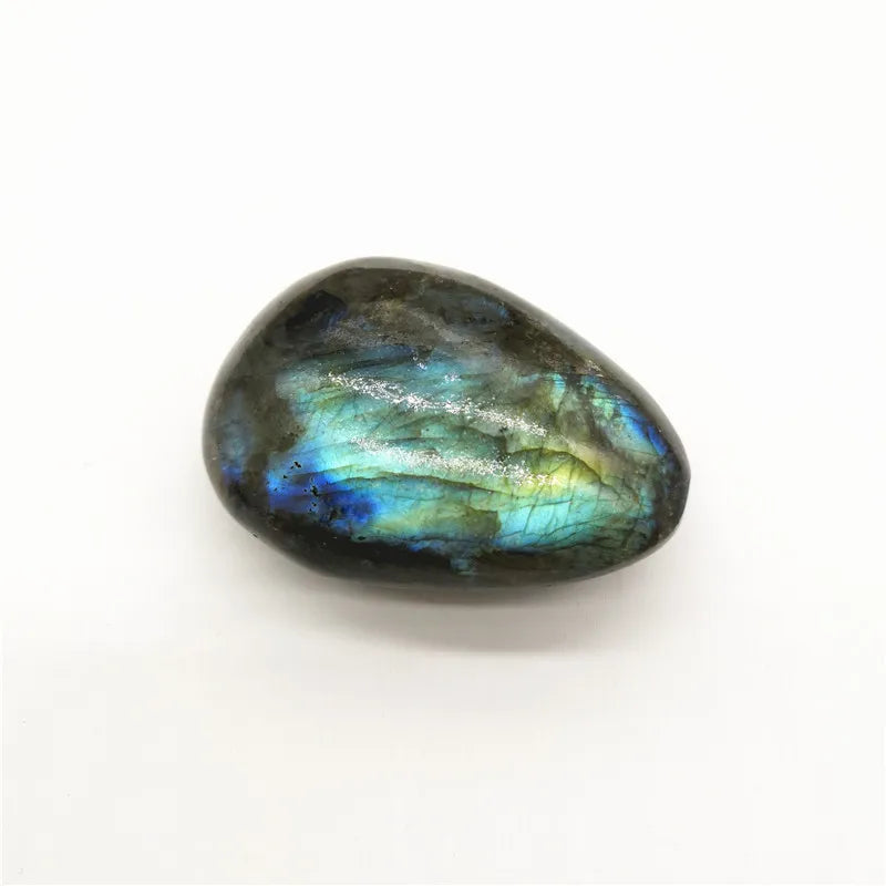 DIY LABRADORITE TUMBLED CRYSTAL STONES - Bulk Tumbled Stones - Assorted Crystal Gemstones for Gifts