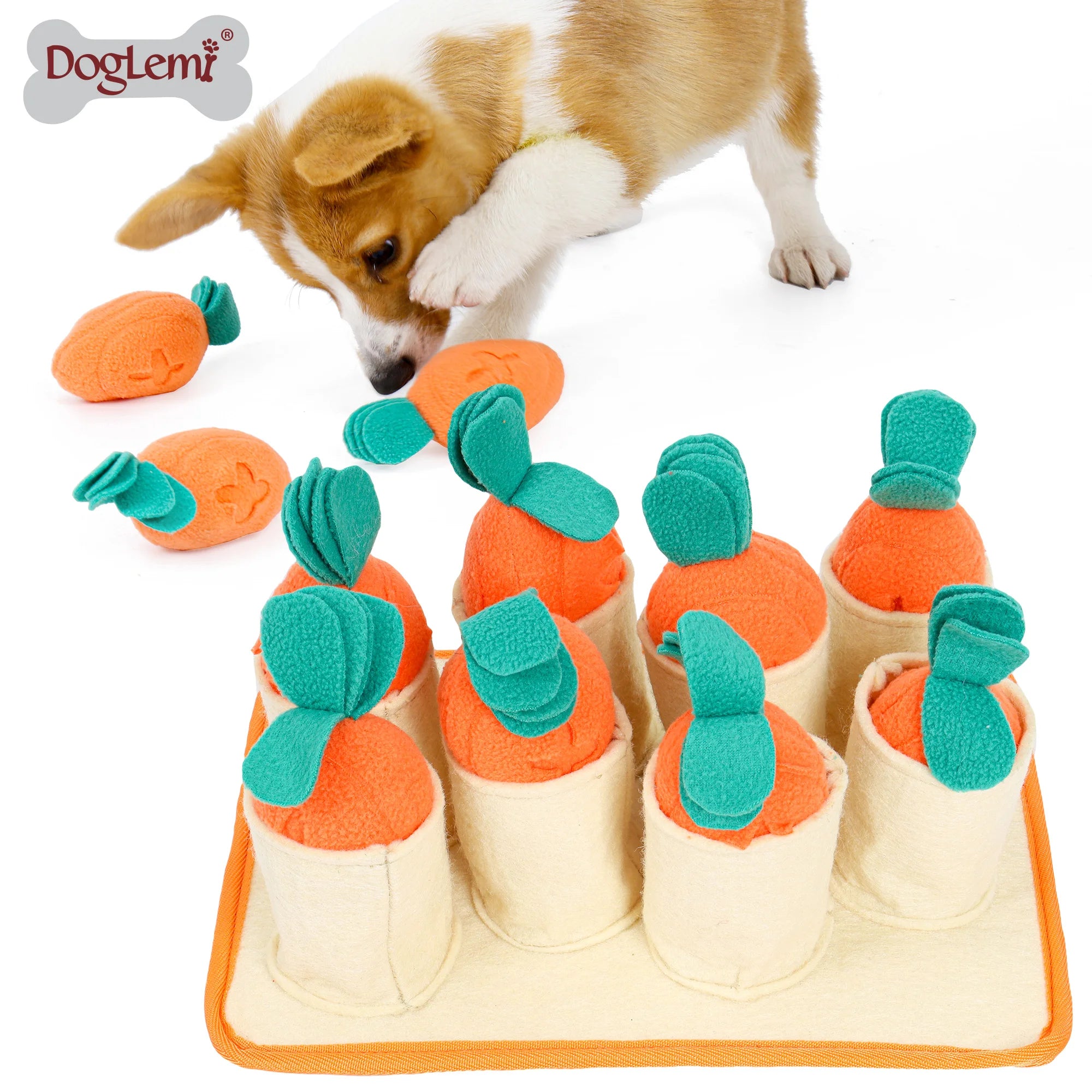 Pet chew toys Carrots Dog Toys Pet Interactive Educational Training Snuffling Pet Toys Chew Supplies
