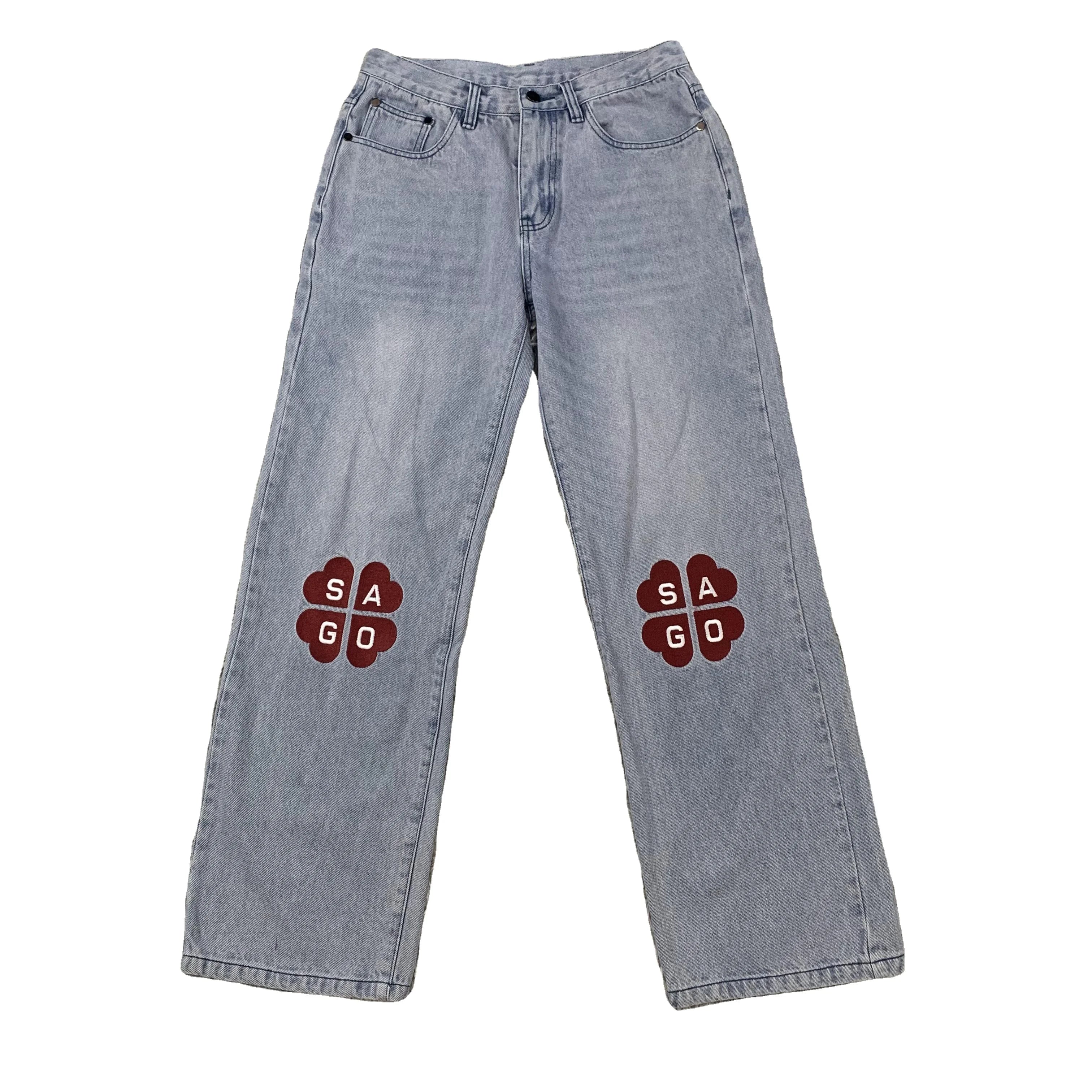 DENIMGUYS Denim Jeans Men Streetwear Vintage Baggy Loose Jeans
